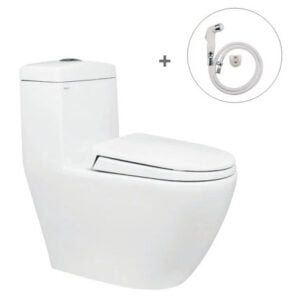 Bàn cầu một khối V199 + Vòi xịt