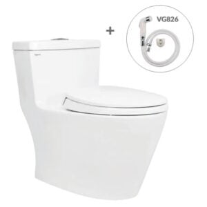 Bàn cầu một khối Viglacera V62 + Vòi xịt
