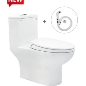 Bàn cầu một khối V64 + Vòi xịt